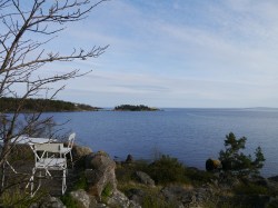 Schöner Ausblick auf die Bucht in Karlshamn