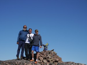 Wir sind alle heil und glücklich oben angekommen.