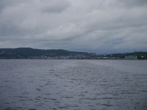 Örnköldsvik - die dunklen Wolken ziehen schon heran