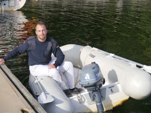 Man sieht ihm die Gaudi an...