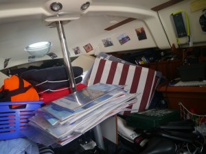 Wir schaffen Platz für unseren Gast. Erstmal Chaos...